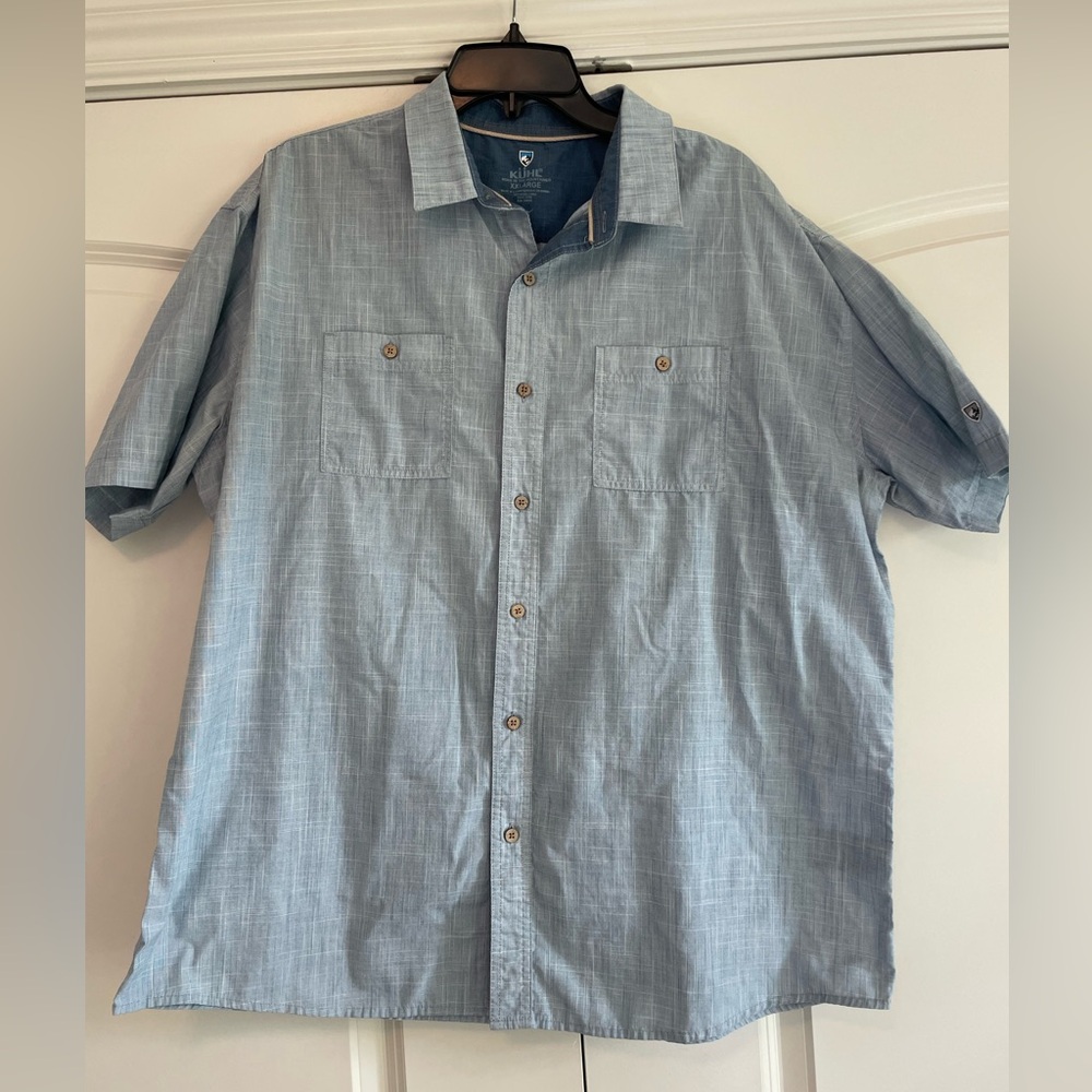 Men's Kuhl Light Blue Short Sleeve Shirt
